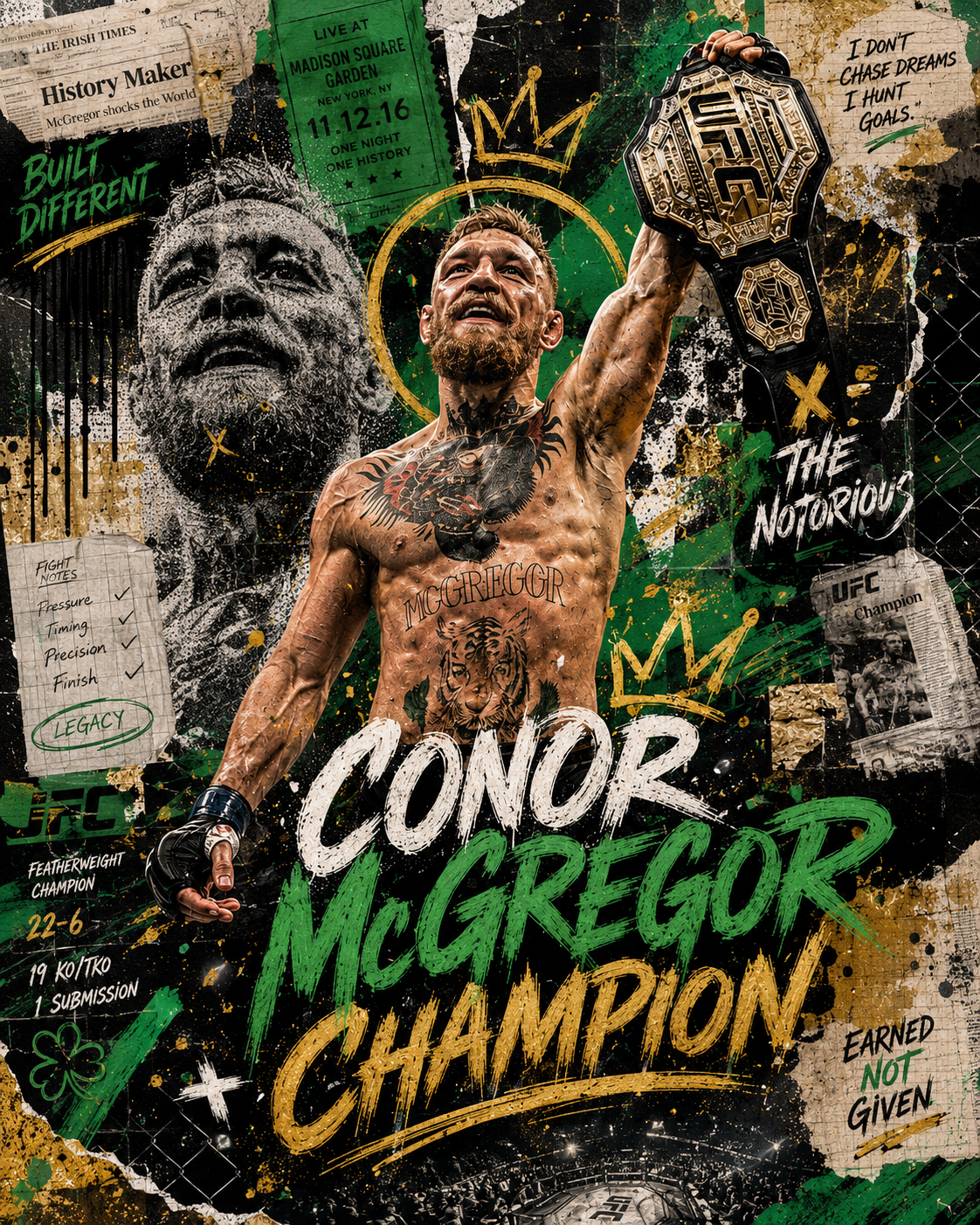 Conor McGregor — 5×7 Canvas Art