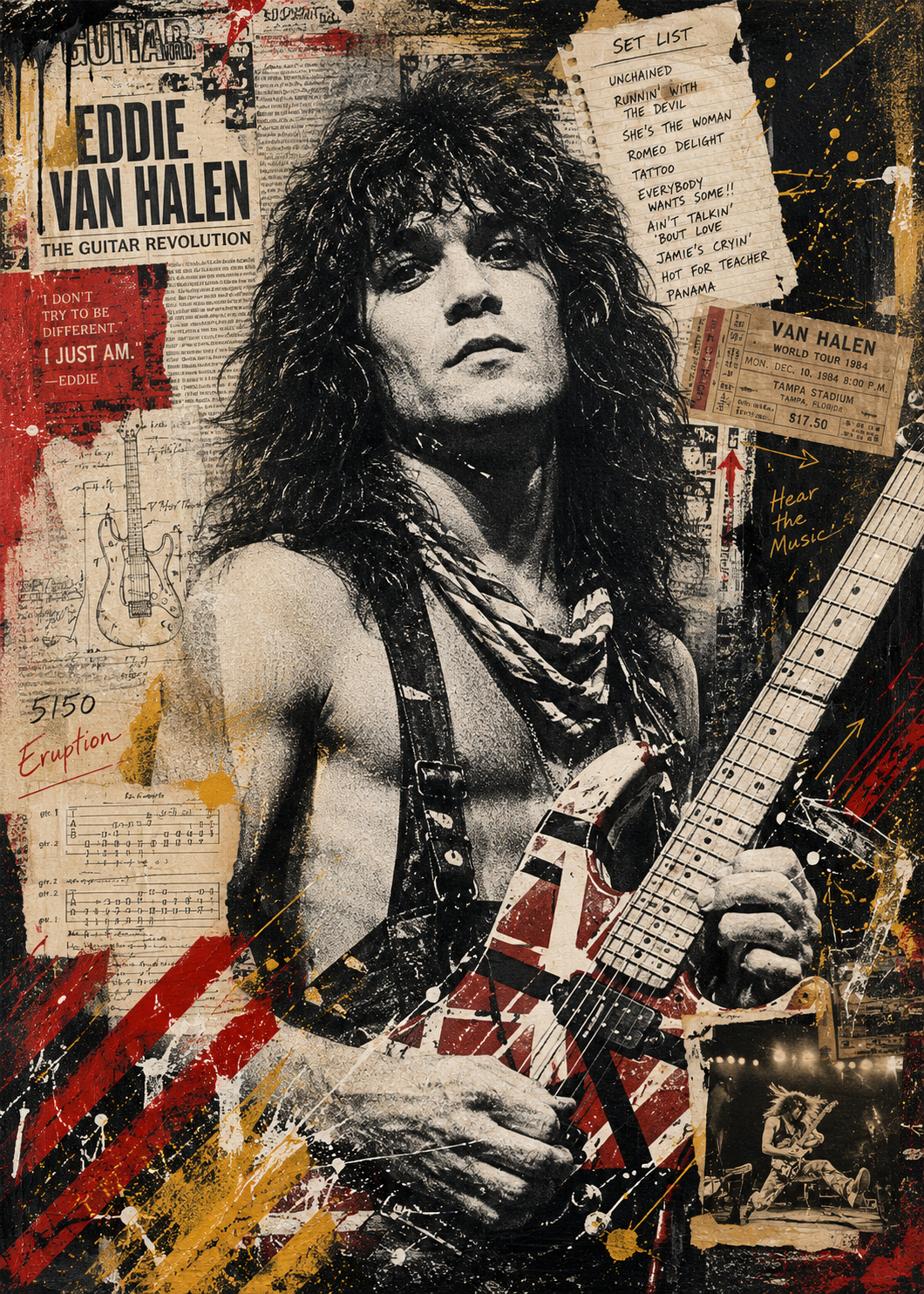 Eddie- Custom 5x7 Canvas