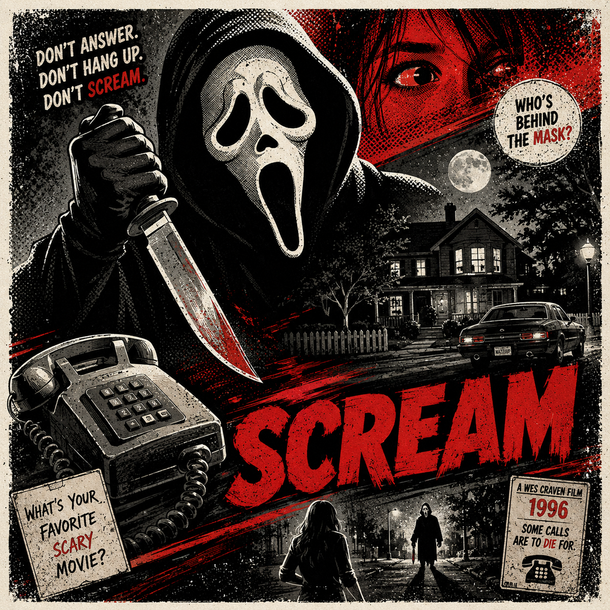 Scream- 4x4 Tile