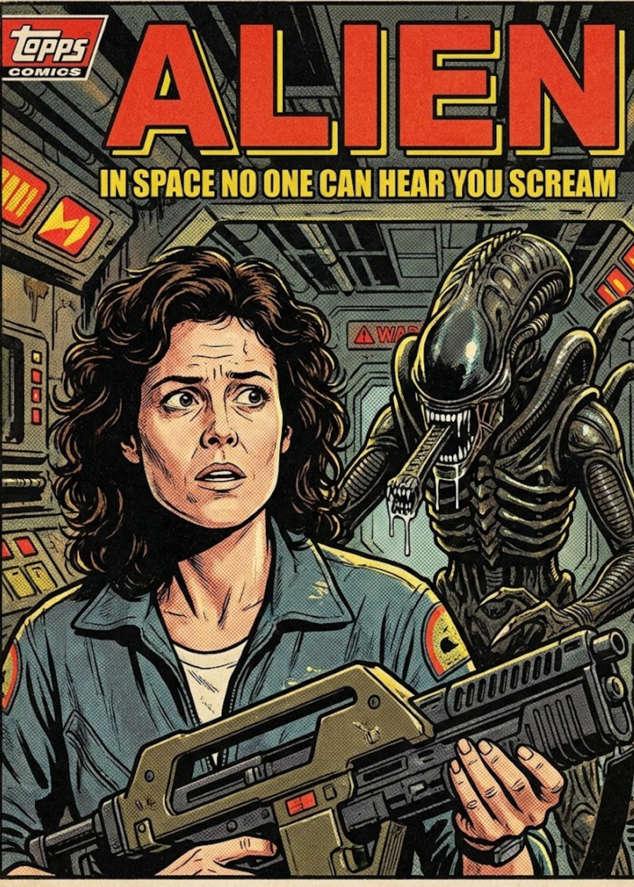 Aliens- Custom 5x7 Canvas