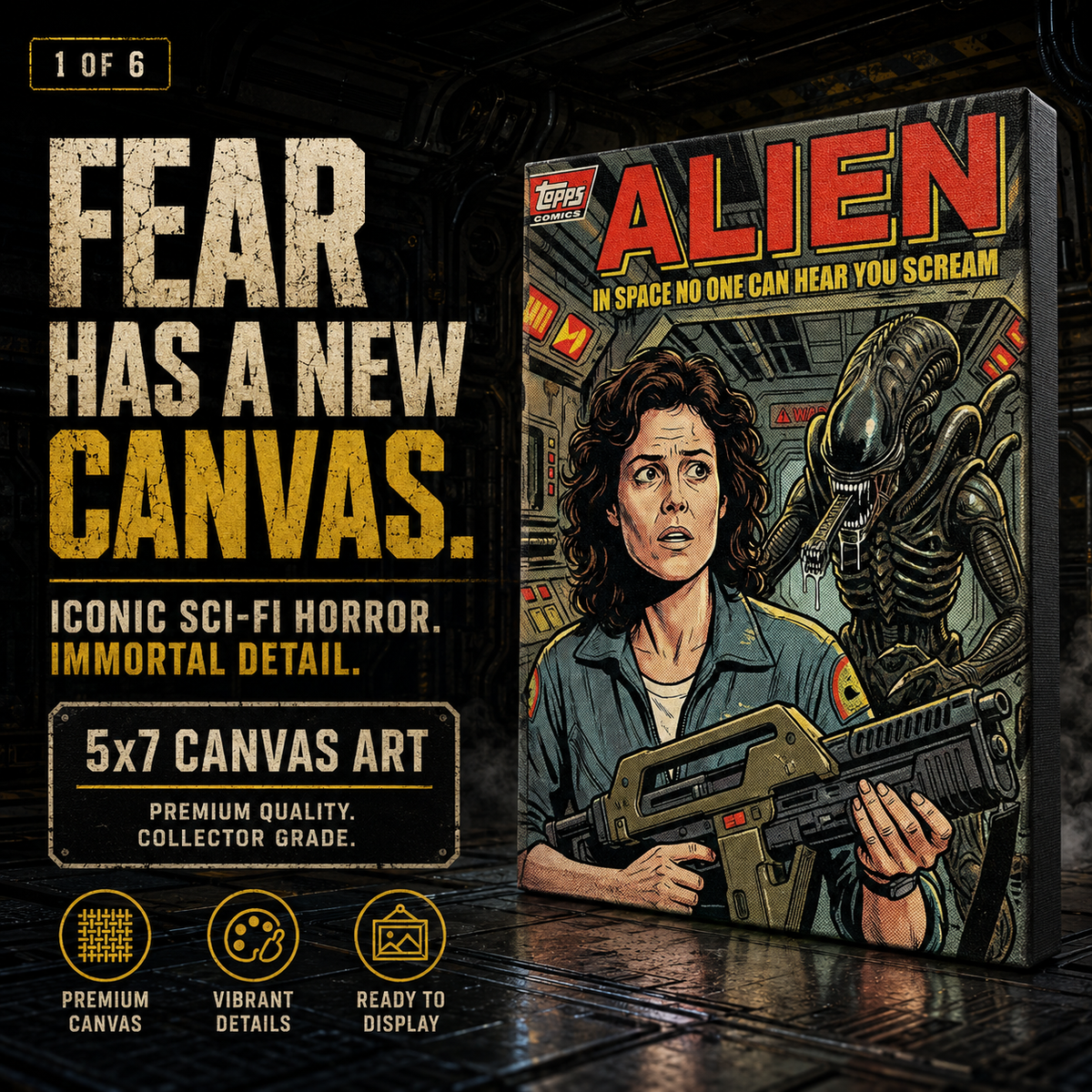 Aliens- Custom 5x7 Canvas