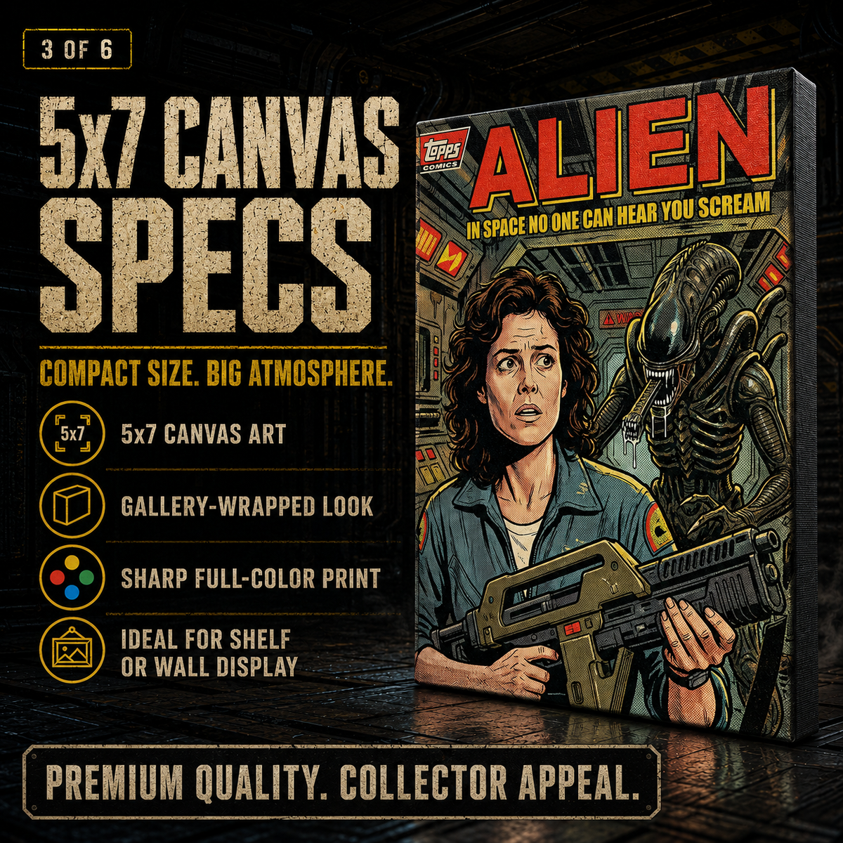Aliens- Custom 5x7 Canvas
