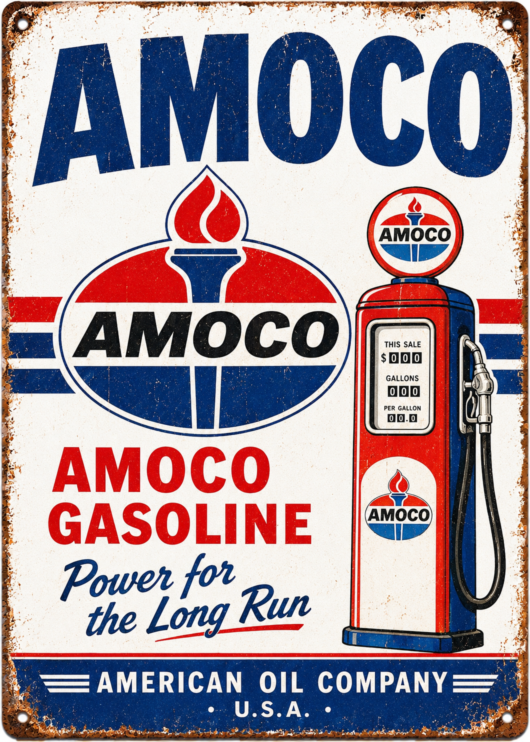 Amoco- Custom 5x7 Canvas