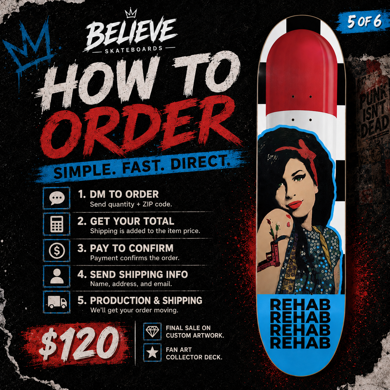 Wine House - Customized Skateboard