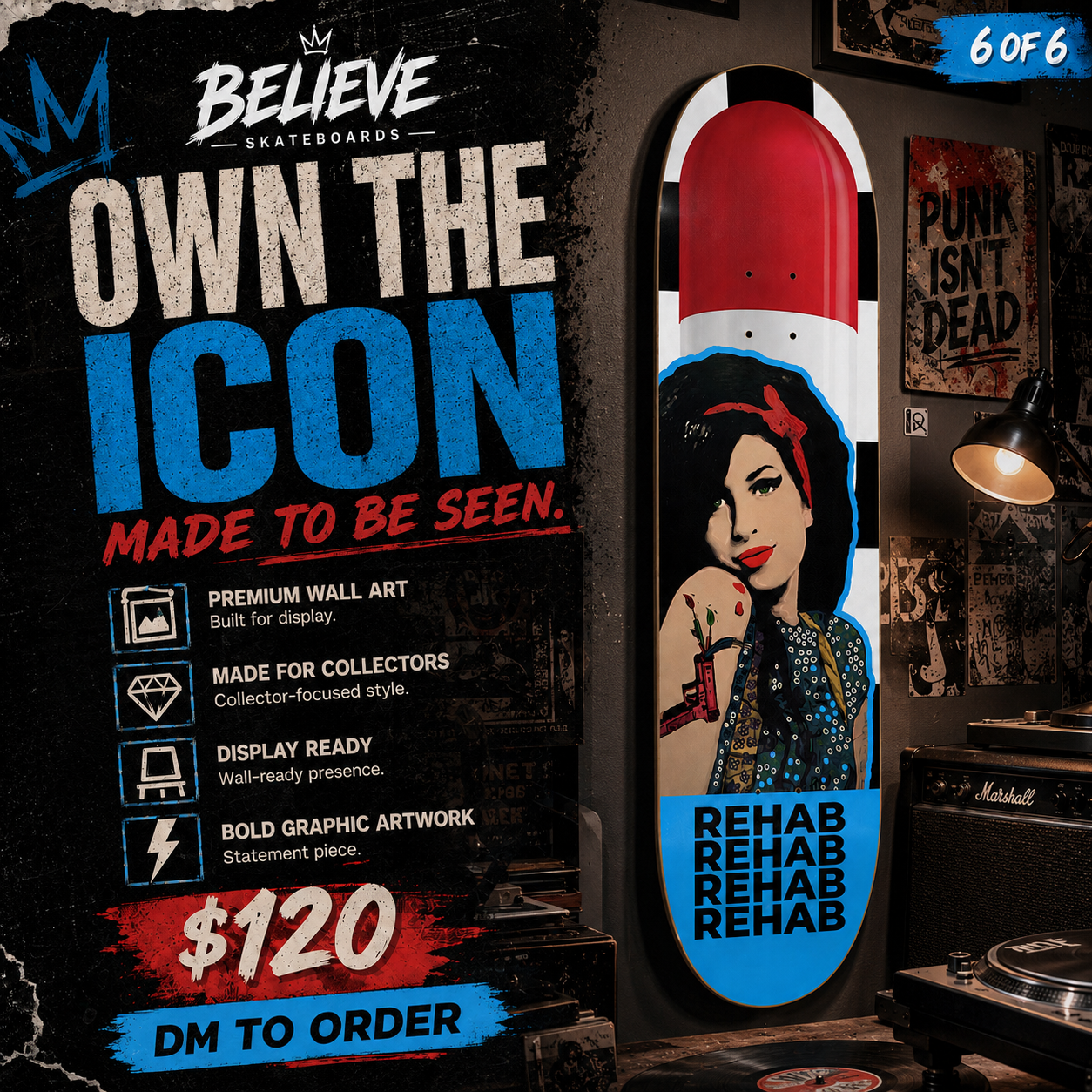 Wine House - Customized Skateboard