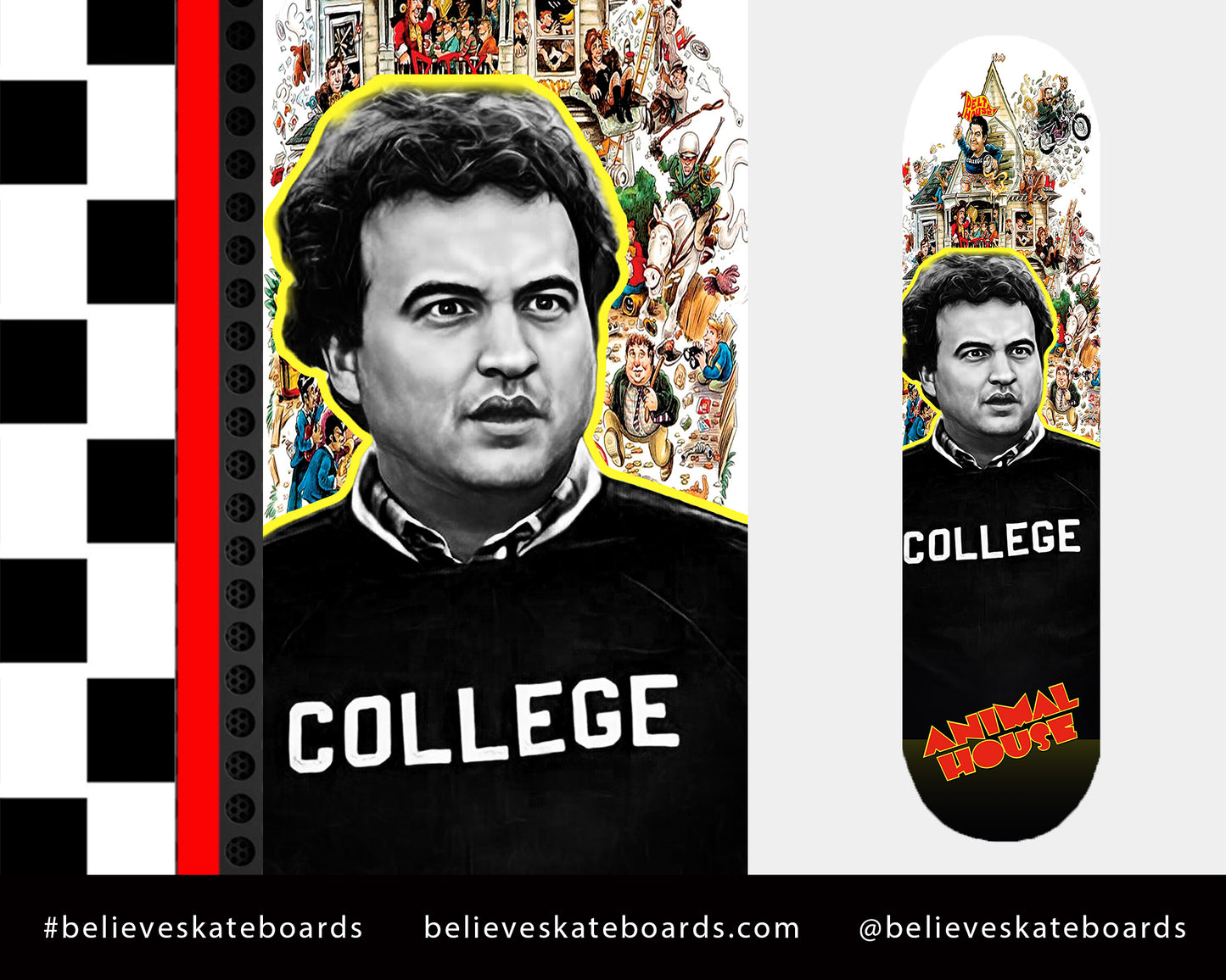 College Movie- Customized Skateboard