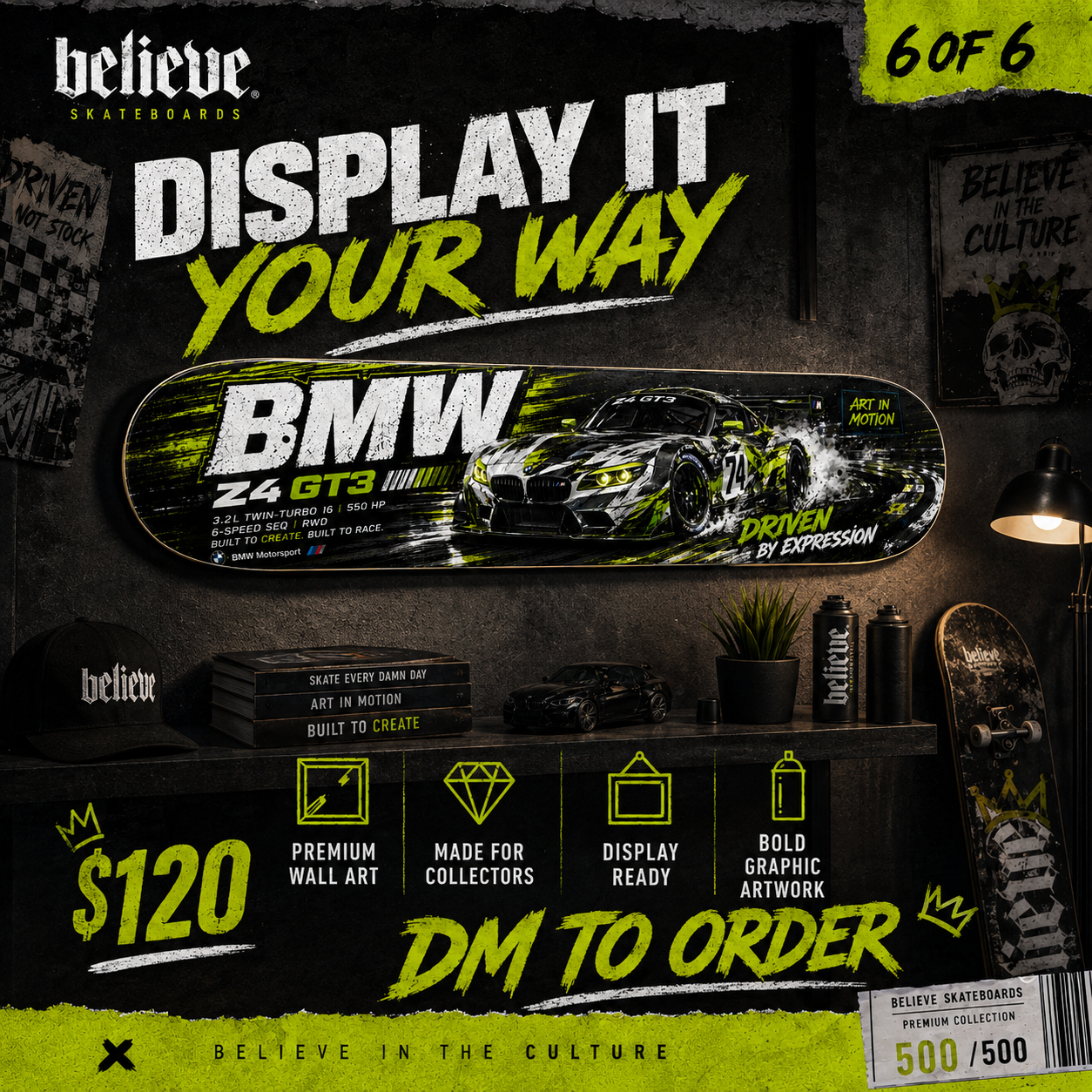 BMW Z4 GT3 - Custom Skateboard