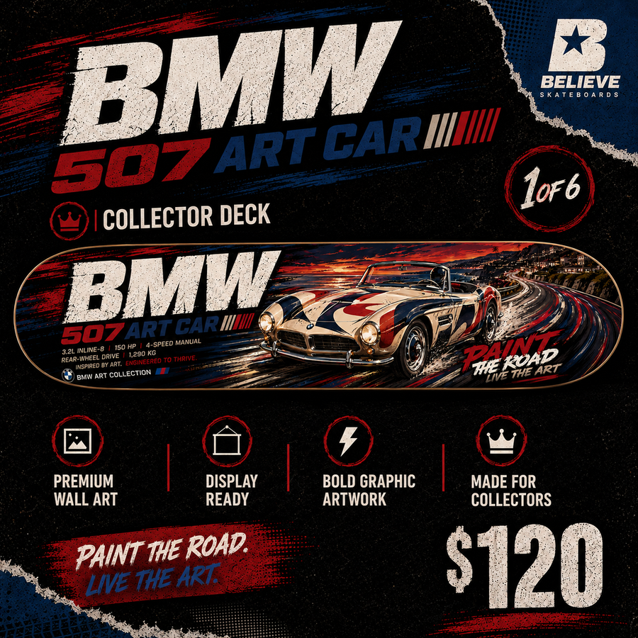 BMW 507 ART CAR - Custom Skateboard
