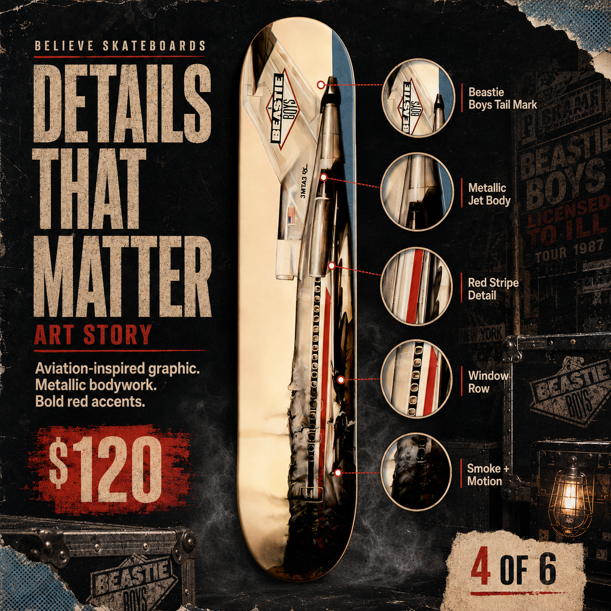 NYC Rappers 3- Customized Skateboard