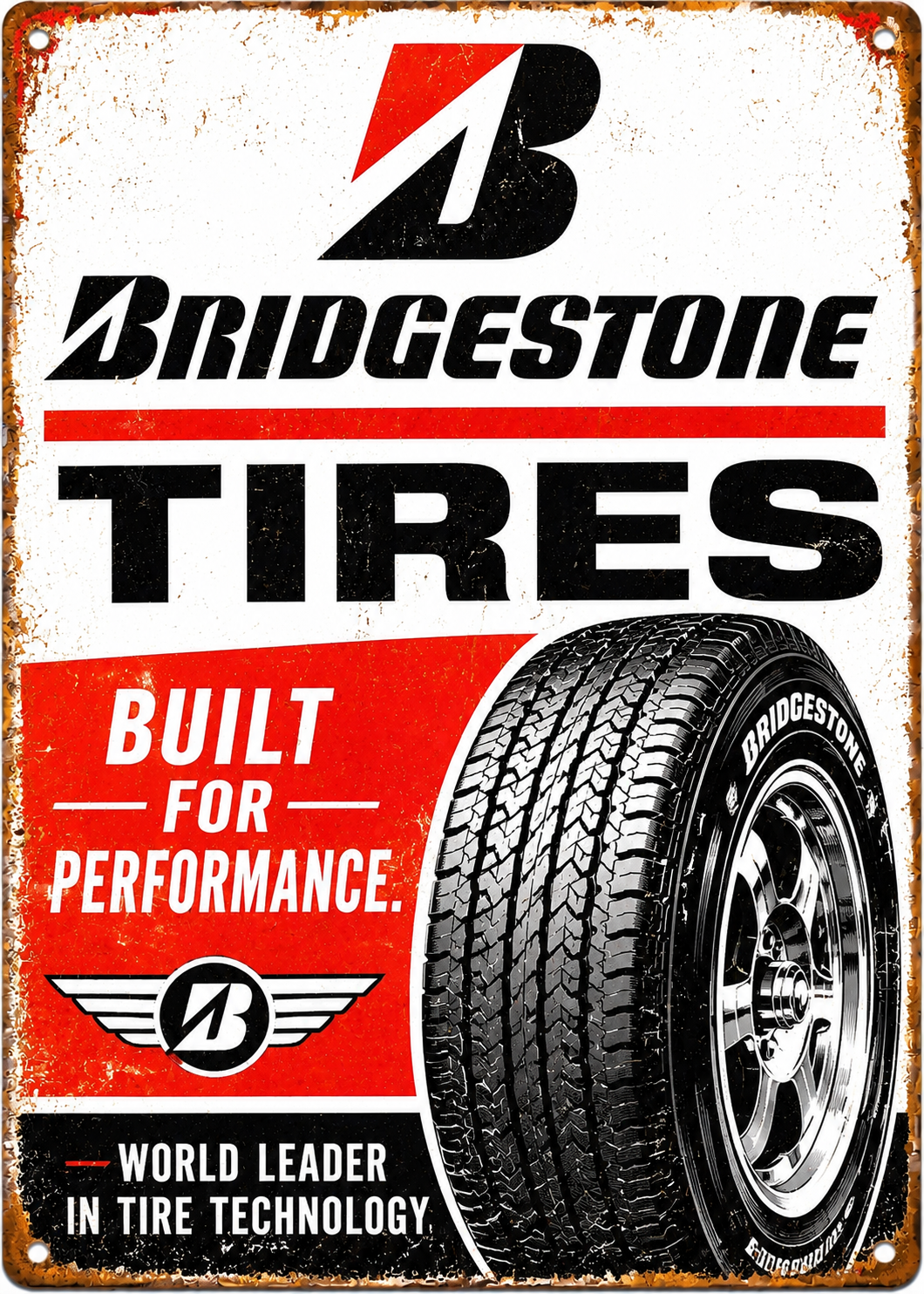 Bridgestone Tires- Custom 5x7 Canvas
