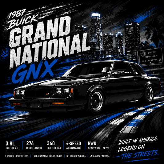 1987 Buick GNX Black 4x4 Tile
