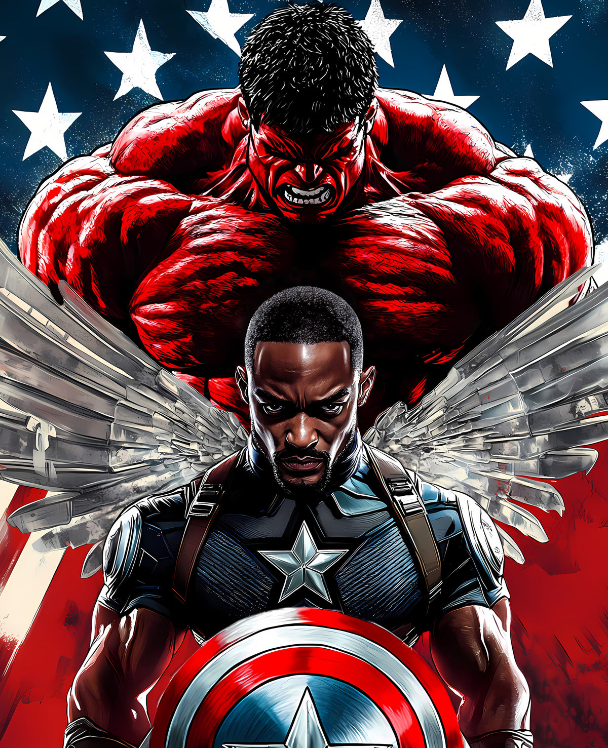 American Captain- 5x7 Canvas