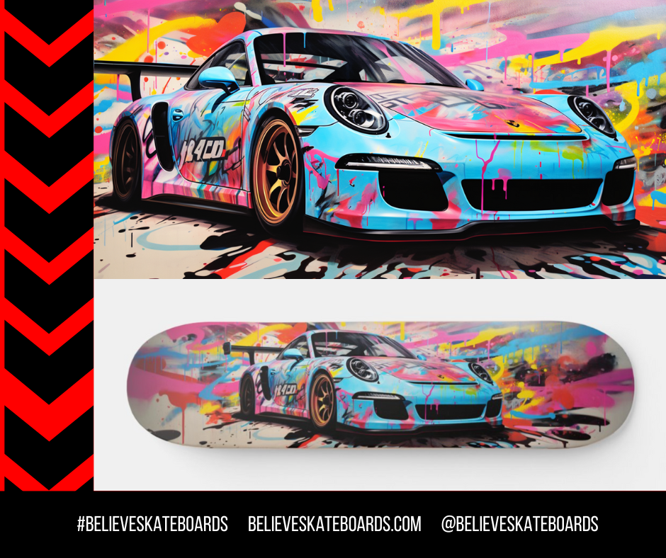 Porsche- Custom Skateboard