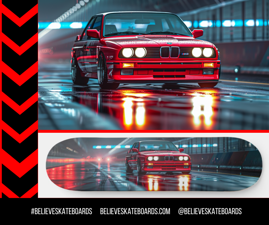 BMW Automotive Art Skateboard Deck — Design 36