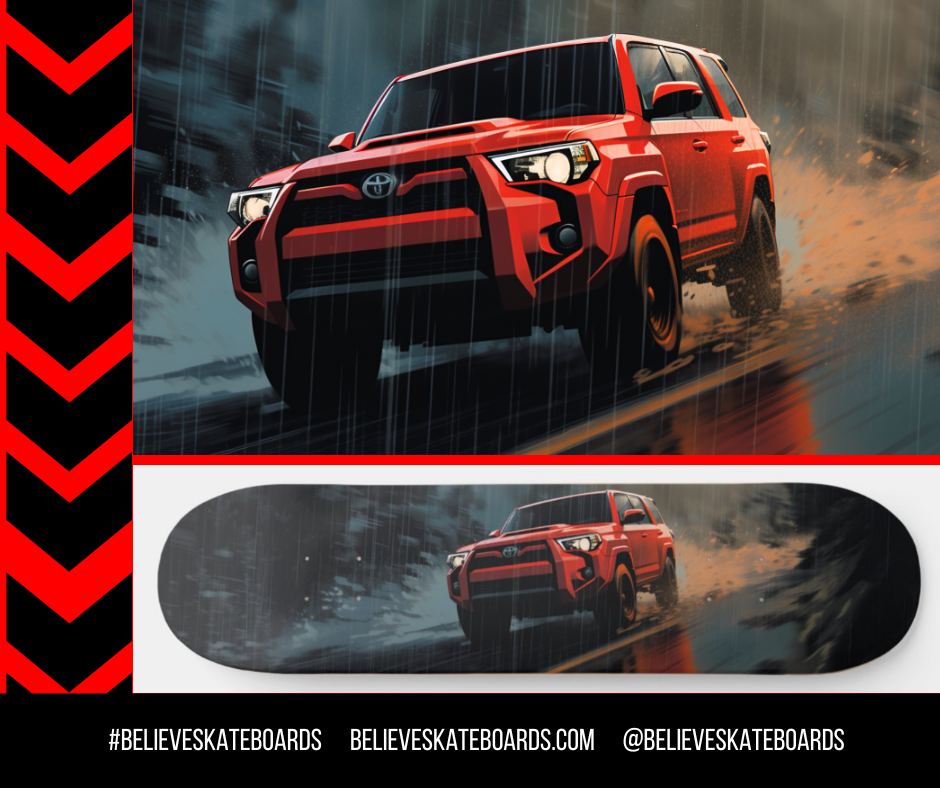 Toyota Automotive Art Skateboard Deck — Design 37