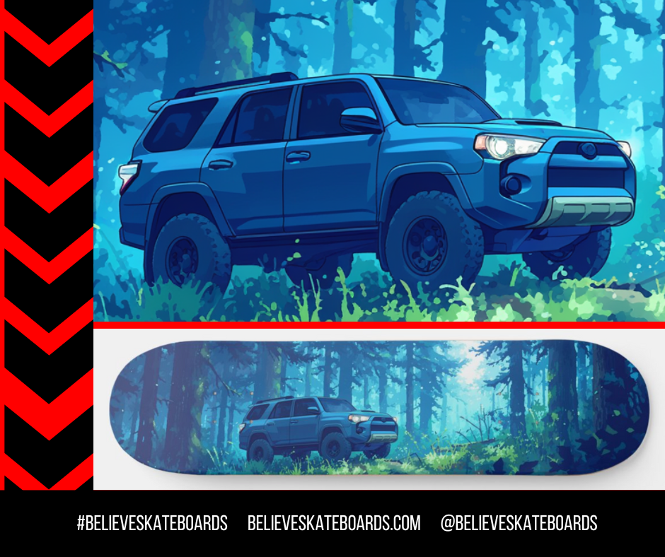 Toyota Automotive Art Skateboard Deck — Design 32