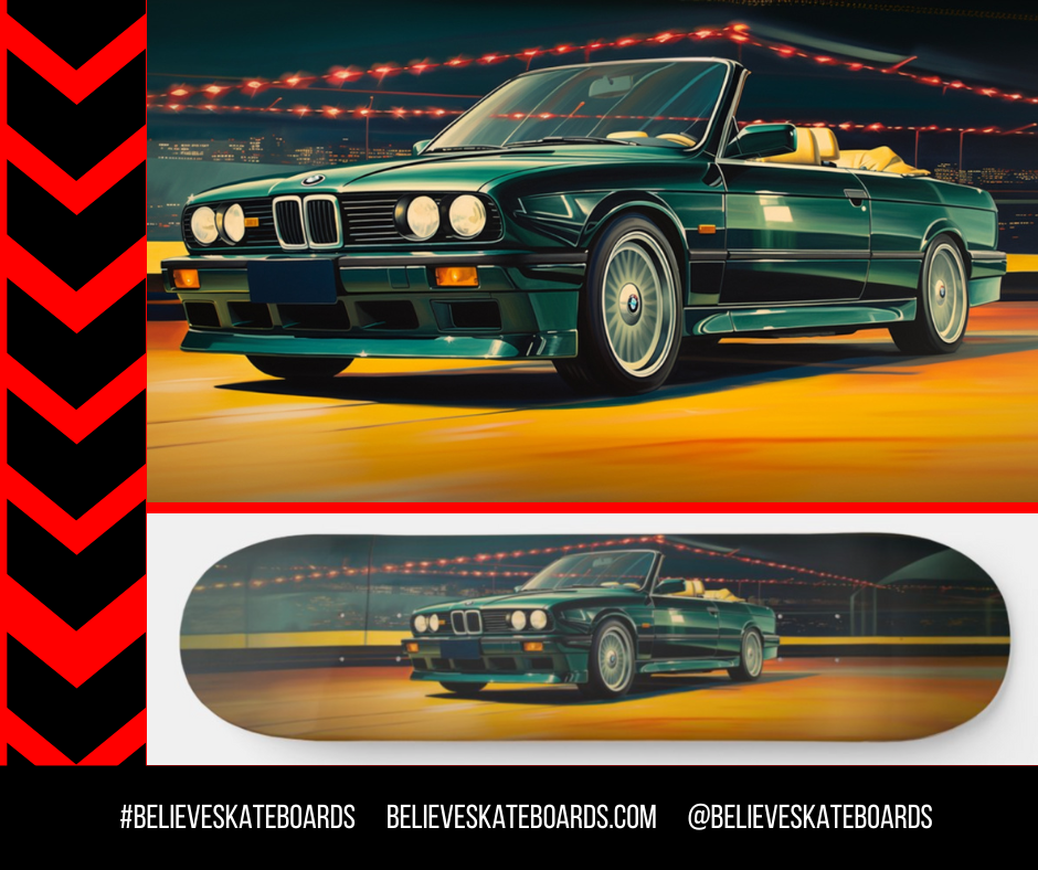 BMW Automotive Art Skateboard Deck — Design 45