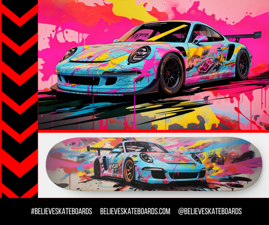 Porsche- Custom Skateboard