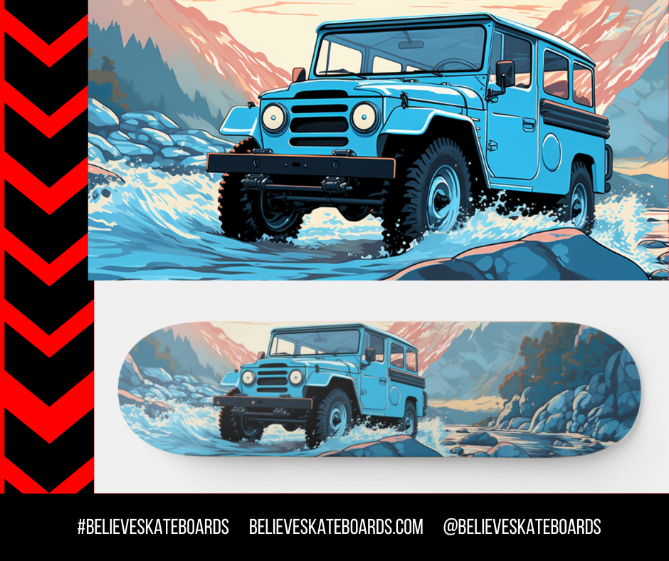 Toyota Automotive Art Skateboard Deck — Design 16