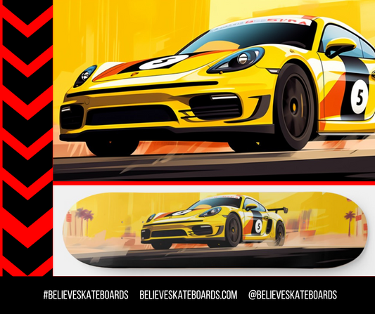 Porsche- Custom Skateboard