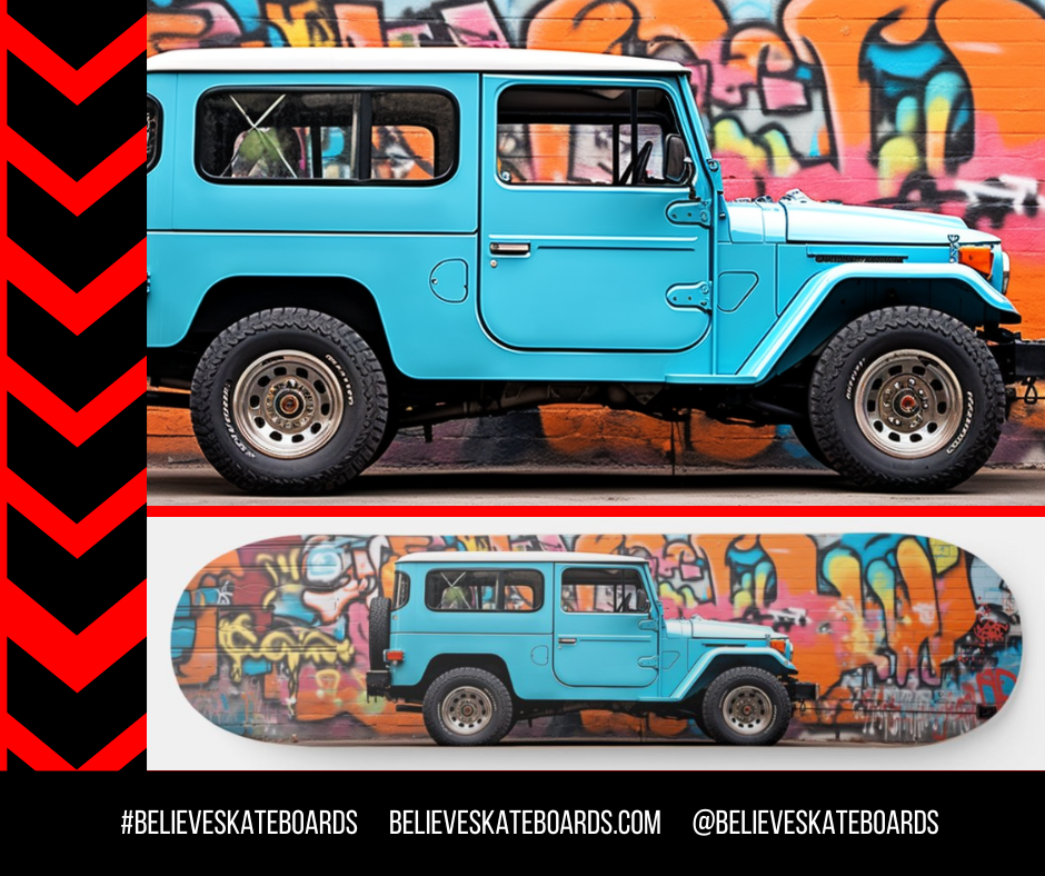 Toyota Automotive Art Skateboard Deck — Design 09