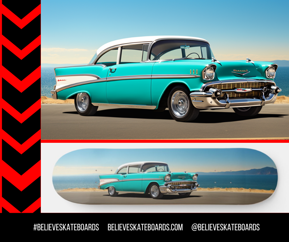 Chevy Automotive Art Skateboard Deck — Design 23