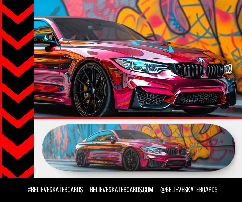 BMW Automotive Art Skateboard Deck — Design 20