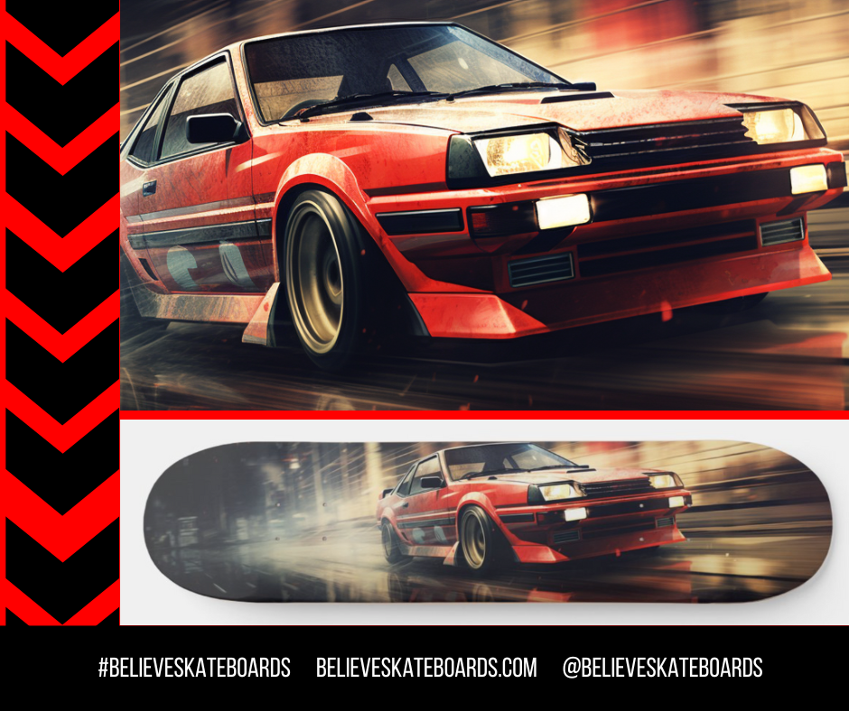 Toyota Automotive Art Skateboard Deck — Design 19