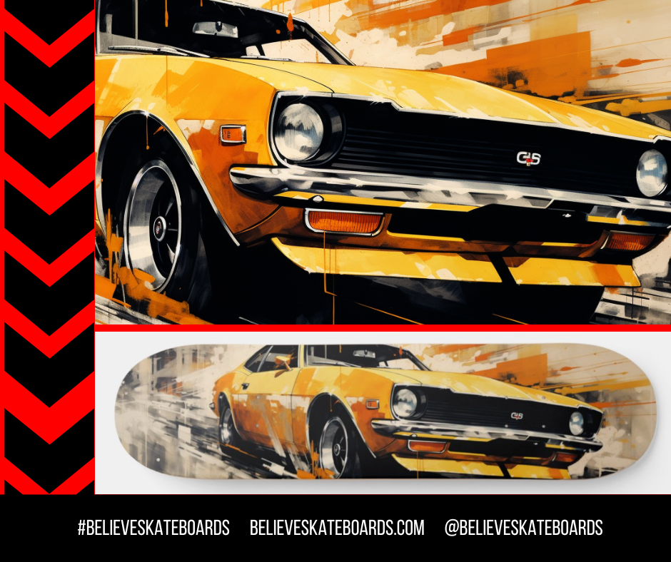 Toyota Automotive Art Skateboard Deck — Design 14