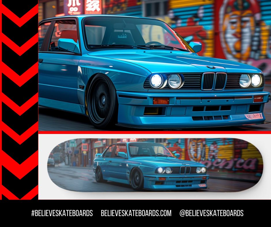 BMW Automotive Art Skateboard Deck — Design 29