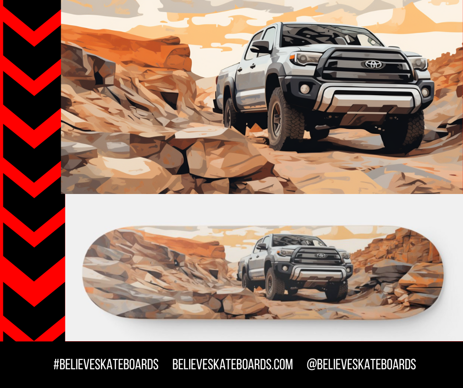 Toyota Automotive Art Skateboard Deck — Design 34
