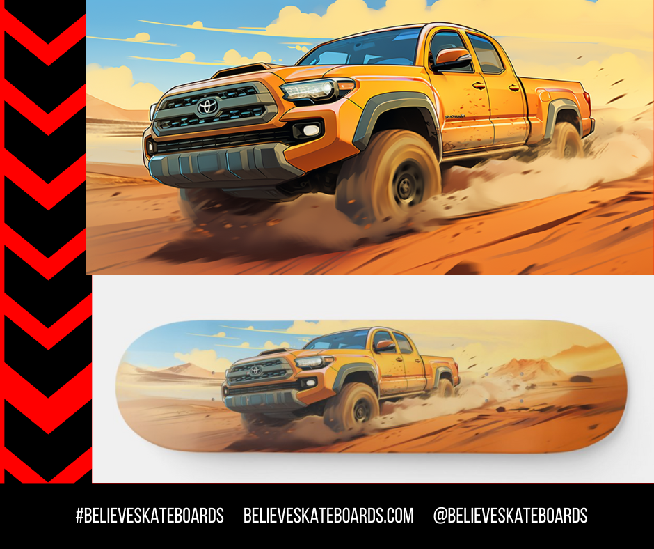 Toyota Automotive Art Skateboard Deck — Design 38