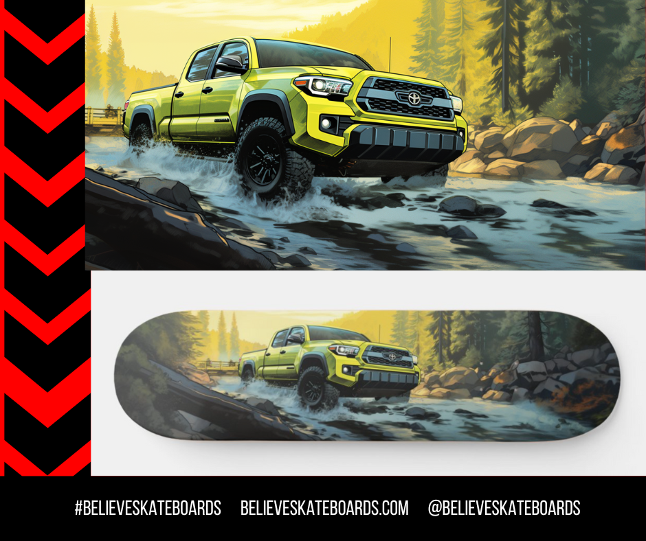 Toyota Automotive Art Skateboard Deck — Design 24