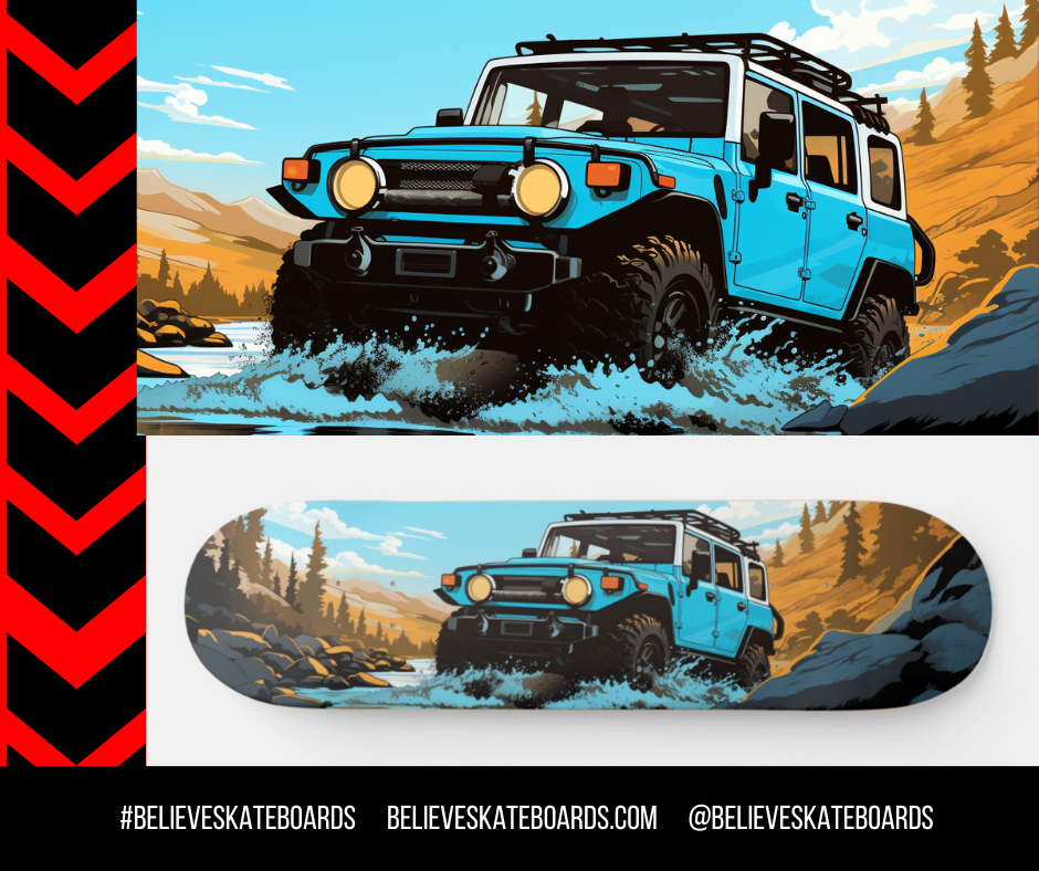 Toyota Automotive Art Skateboard Deck — Design 23