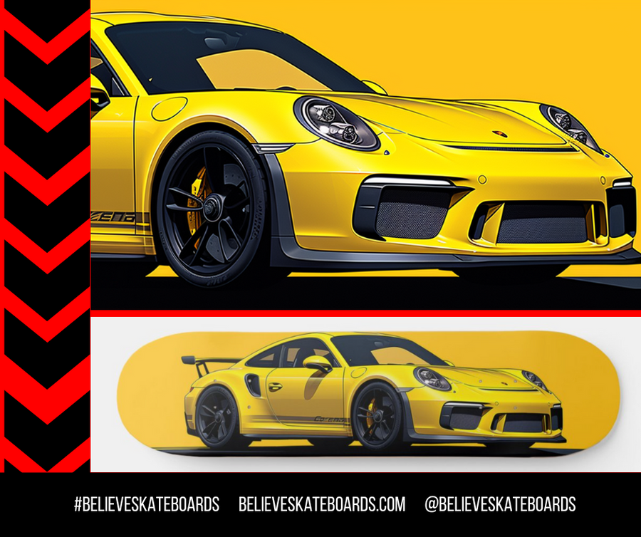 Porsche- Custom Skateboard