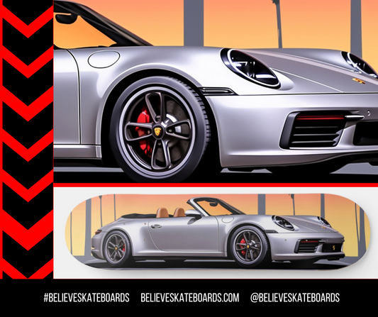 Porsche- Custom Skateboard