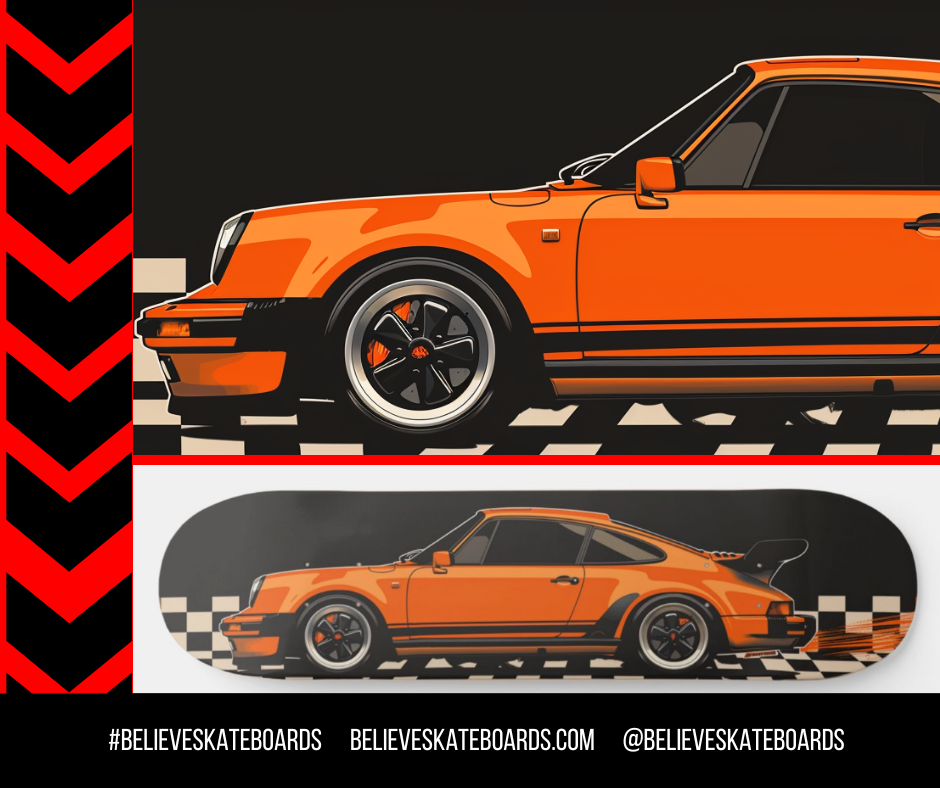 Porsche- Custom Skateboard