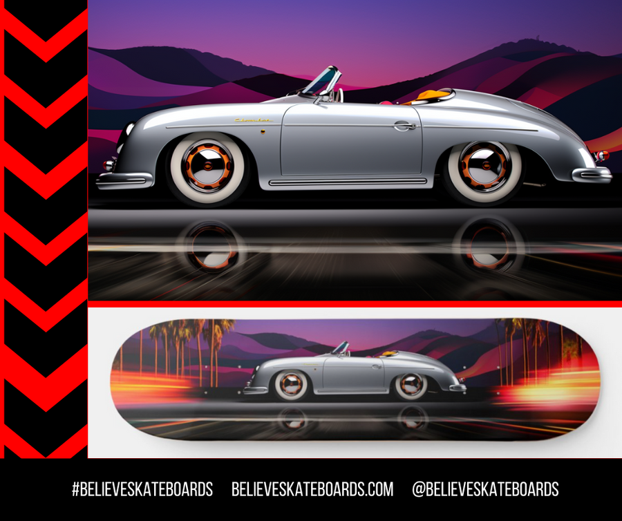 Porsche- Custom Skateboard