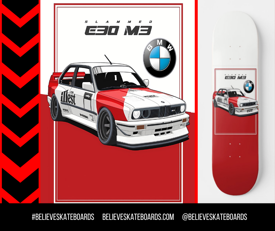 BMW Automotive Art Skateboard Deck — Design 56
