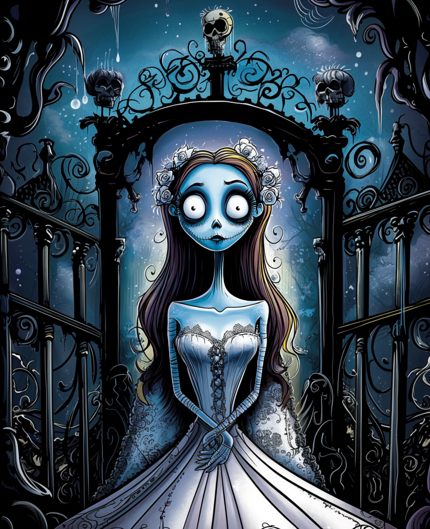 Dead Bride- Custom Canvas Wall Art