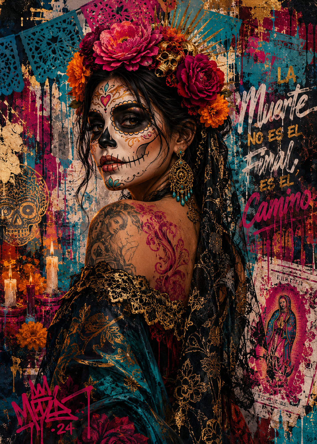 La Muerte- Custom 5x7