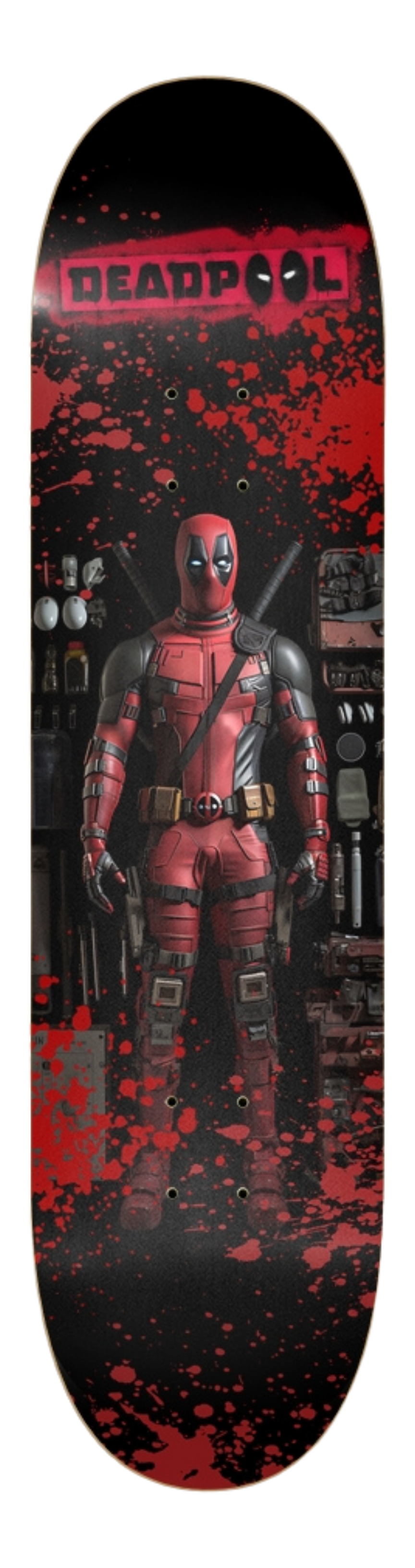 Deadpool- Customized Skateboard