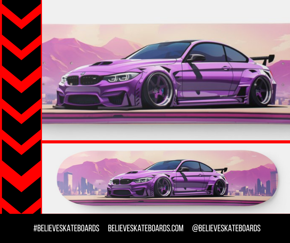 BMW Automotive Art Skateboard Deck — Design 52