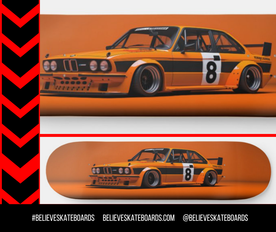 BMW Automotive Art Skateboard Deck — Design 54