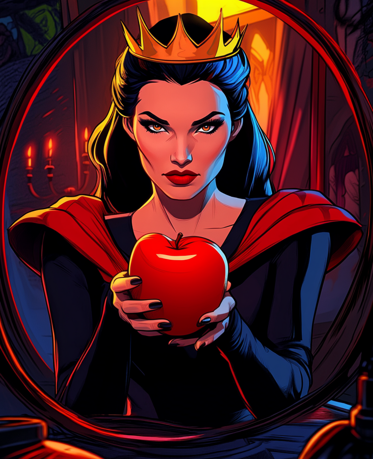 Apple Queen- Custom Canvas Wall Art