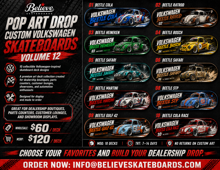 VOLKSWAGEN SKATEBOARD DROP- VOLUME 12