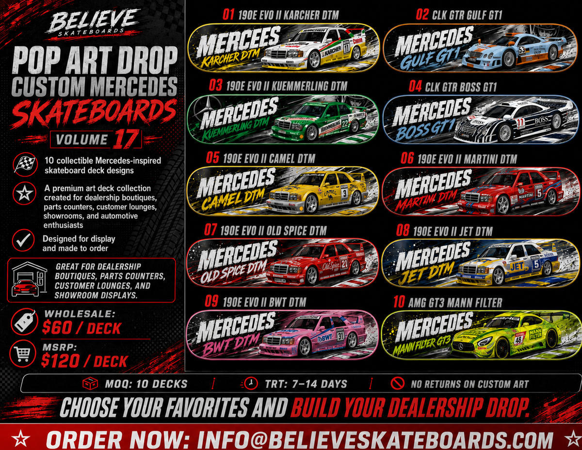 MERCEDES BENZ SKATEBOARD DROP- VOLUME 17