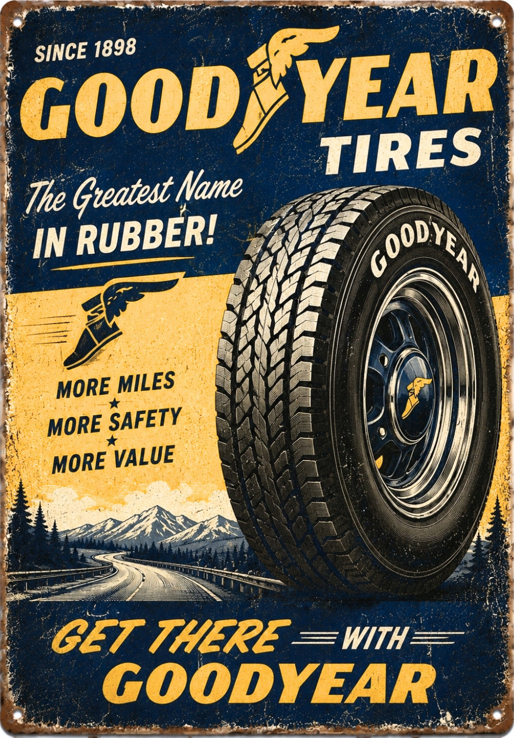 Good Year Tires- Custom 5x7 Canvas