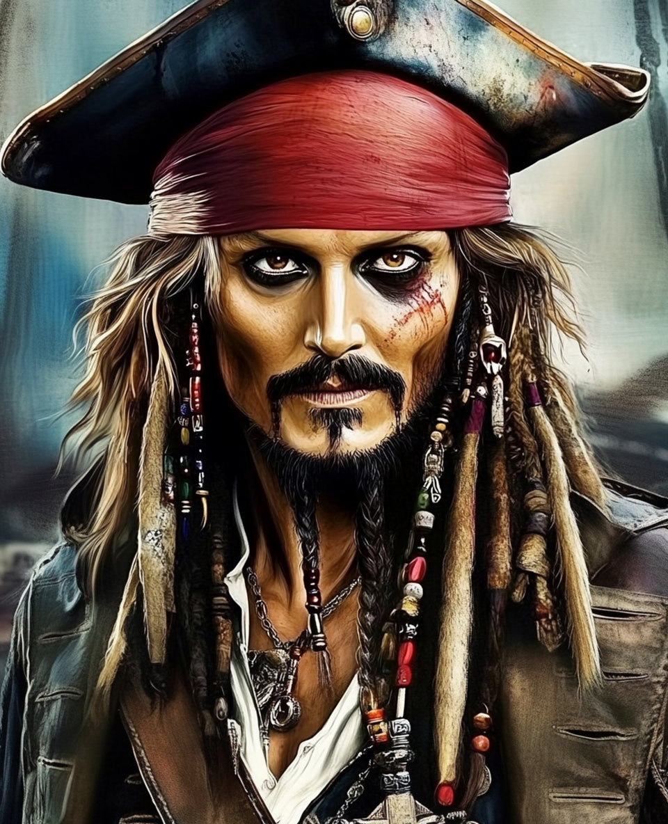 Drunk Pirate- Custom Canvas Wall Art