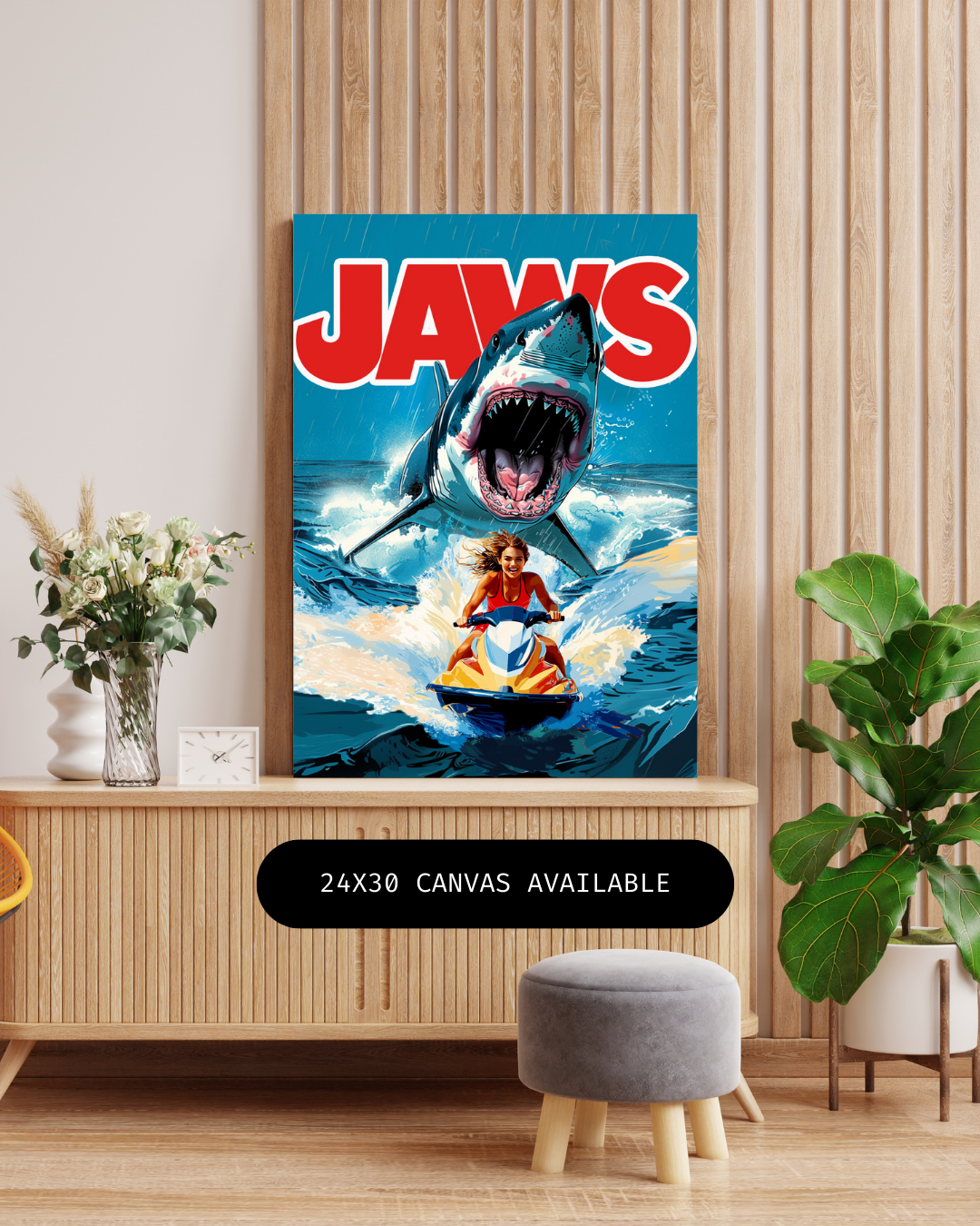 Killer Shark - Custom Canvas Wall Art
